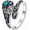 Ring 2, variant on 925 Sterling Silver Turquoise Exquisite Oxidized Spoon Ring Boho Style Adjustable Rings Jewelry Gifts for Women Mother