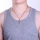 thumbnail image 5 of (F)Collar de cruz de acero inoxidable para hombres y mujeres, collar de cadena con colgante de oración del Señor, 5 of 5