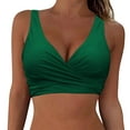 thumbnail image 3 of New & Trending NMMUED Bikini Top, Push Up Bikini Top, Padded Bikini Top, Full Coverage Bikini Top, Bathing Suit Tops for Women, Green XXL, 3 of 4