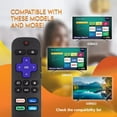 thumbnail image 3 of OEM Original Remote Control for Roku TV No Pairing Includes Volume Control Buttons & Netflix Disney+ and hulu Hot Keys (Hisense HU-RCRUS-22), 3 of 6