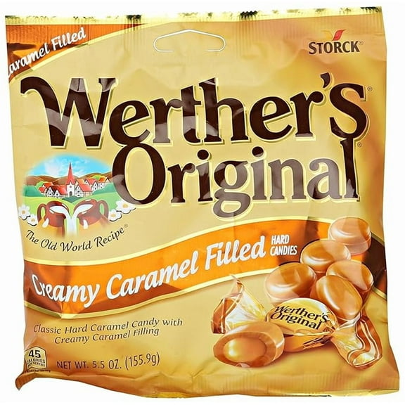 Pack of 2 Werther's Creamy Caramel Hard Candies, 5.5 oz