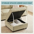 thumbnail image 6 of GIANNA Modular Sectional Sofa, 6 Seat L Shaped Comfy Cloud Couches Set for Living Room, 6 of 8