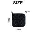 thumbnail image 2 of Non-Slip Grip Quilted Design For Commercial Kitchen Tool, Heat Resistant Flexible Potholder, Set Of 6-Piece, 2 of 6