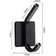 thumbnail image 2 of Black Adhesive Wall Hooks for Towels, Heavy Duty Bathroom Hooks (4 Pack), 2 of 2