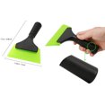 thumbnail image 1 of 5 Inch Car Scraper Squeegee with Channeled Rubber Blade Black Plastic Handle Durable Rubber Washer, Car Vinyl, Vehicle Wrapping, Window Glass Tinting Tool, 1 of 5