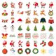 thumbnail image 2 of Pegatinas de espuma navideñas, 100 unidades de pegatinas de espuma autoadhesivas con impresión colorida a granel de invierno para niños, regalos de fiesta de Navidad, manualidades, decoraciones navi, 2 of 5