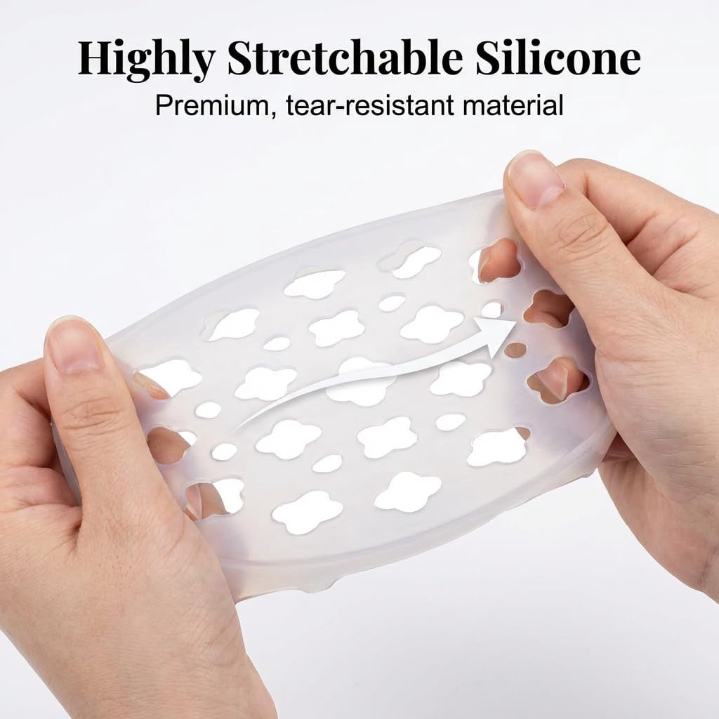 Silicone Flower Arrangement Grid, 2026 Flexible Floral Stem Holder for Vases – Waterproof Reusable Flower Frog for Easy DIY Bouquets(6PCS)