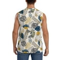 thumbnail image 4 of Fotbe Men's Hawaiian Style Print Men's Sleeveless Muscle Tank Tops Casual T-Shirts for Gym Workout Beach-XX-Large, 4 of 8