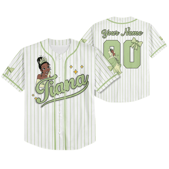 Personalized Tiana Baseball Jersey, Disney The Princess and the Frog Baseball Shirt, Matching Disney Trip Outfit, Tiana Birthday Gift