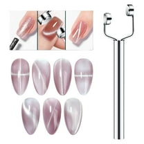 3 in 1 Multifunction Nails Magnet Pen Nails Polish Magnet Wand for Nails,Manicure Tool Cats Eye Nails Design Tool