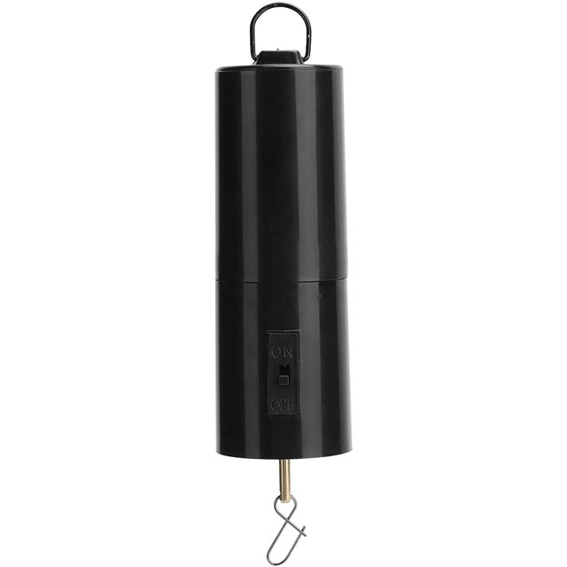 Motor giratorio, motor giratorio negro colgante para carillones de viento, accesorio de decoración de jardín con batería móvil, 18,5x4 cm/7,3x1,6 pulgadas Sailing Electrónica