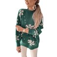 thumbnail image 1 of Bellella Pull Confortable pour Femmes Col Roulé Mi-Haut Manches Longues Pull Tricoté Chic Vert S, 1 of 3