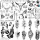 thumbnail image 1 of Set de Tatuajes Temporales XIYOKA Halloween Cara 12 Hojas, 1 of 5