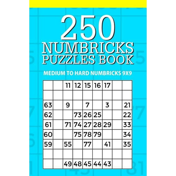 250 numbricks puzzle book medium to hard numbricks 9x9 walmart com