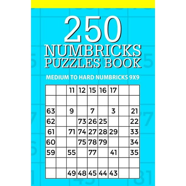 250 numbricks puzzle book medium to hard numbricks 9x9 walmart com