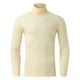 thumbnail image 4 of Camiseta de manga larga y cuello alto para hombre: color liso, corte ajustado, tejido elástico, para uso informal en primavera/verano., 4 of 7