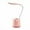 Pink, variant on Dorm room essentials, Three-speed Eye Protection Desk Lamp Learning USB Dormitory Student Homework Pen Eye Protection Desk Lamp Rechargeable Dormitory Bedside Reading Lamp