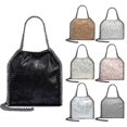 thumbnail image 1 of Bolsos cruzados para mujer, bolsos de hombro de moda, bolsos de cadena, bolsos tejidos con cadena portátiles de moda, 8 Colores#xls03c, 1 of 2