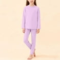 thumbnail image 2 of BLVB Thermal Underwear Sets for Kids Long Johns Leggings and Shirt Boy and Girl Unisex Underwear Base Layer for Cold Weather, 2 of 7