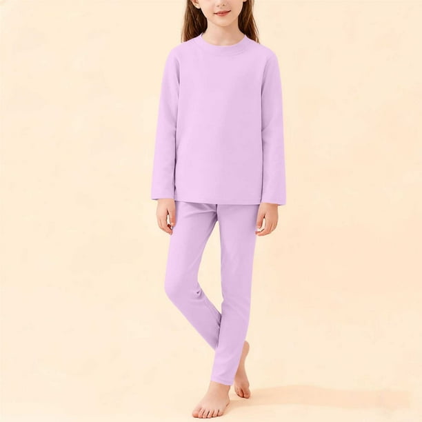Cowsor 2 Piece Pajamas Set Kids Sleepwear Cartoon Printed Nightwear Cotton Long Sleeve Shirt Pants Loungewear