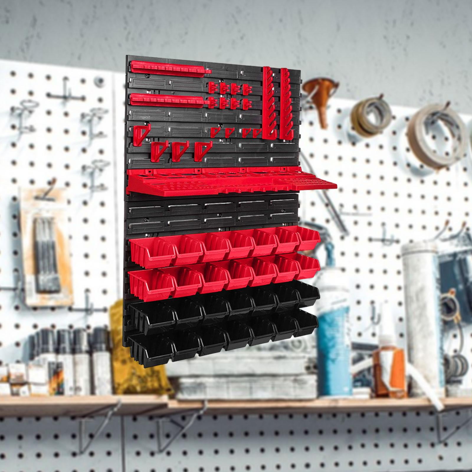 simhoa Set of 49 Wall-mounted Tool Organizers for Garage, Multi-purpose, Practical And Convenient for Organizing Tools in Workshops And Shops.