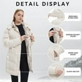 thumbnail image 4 of WenVen Women's Puffer Jacket Warm Winter Coat Waterproof Winter Coat Beige XL, 4 of 8