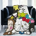 thumbnail image 6 of Hello Kitty Throw Blanket, Cozy Flannel Blankets For Boys Girls, Super Soft Warm Blanket For Couch Sofa Bed, 6 of 9