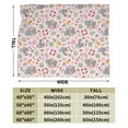 thumbnail image 3 of KLL Fleece Blanket Plush Throw Blanket Hello Summer With Gnome ,Soft Fuzzy Cozy Flannel Blanket for Couch Sofa Bed.(60"x50" ), 3 of 7