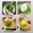 thumbnail image 4 of VBXOAE Multipurpose Kitchen Slicer and Dicer Ergonomic for Comfortable Use,Stainless Steel Plastic,Suit for Cheese,Fruits,Mushrooms,Hard Boiled Eggs More, 4 of 7