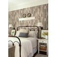 thumbnail image 3 of Brewster Barn Board Brown Thin Plank Unpasted Non Woven Wallpaper, 20.5-in by 33-ft, 56.4 sq. ft., 3 of 6