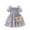 Blue, variant on WBQ Toddler Girls Summer Dress with Crossbody Bag 2-9 Years Little Girls Puff Sleeve Square Neck Floral Printed Princess Dress Casual Party Dress Baby Girl Tutu Dress
