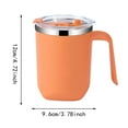 thumbnail image 3 of Insulated Stainless Steel Double Layer Mug with Lid and Handle for Coffee and Tea - Drinking Companion for Home and Outdoors, 3 of 4
