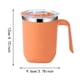 thumbnail image 3 of Taza de Acero Inoxidable de Doble Capa con Tapa y Asa Taza de Café Aislante Tazas para Beber Té en Casa, 3 of 6