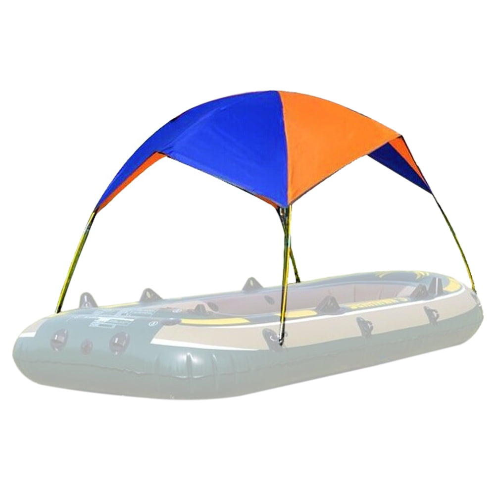 Inflatable Kayak Awning Canopy 2/3/4 Person Boat Sun Shade Shelter For