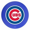 thumbnail image 2 of Silver Chicago Cubs 25" Chrome Ringed Swivel Counter Stool, 2 of 2