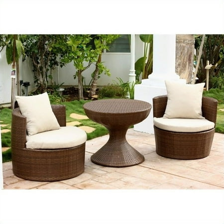 Abbyson Living Palermo Outdoor Wicker 3 Piece Chair Set In Brown Abbyson Living Palermo Outdoor Wicker 3 Piece Chair Set in Brown - Abbyson Living Palermo Outdoor Wicker 3 Piece Chair Set In Brown