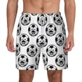 thumbnail image 3 of Uemuo Happy Soccer Pattern Mens Swim Trunks Quick Dry Board Shorts with Mesh Lining, Stretch Beach Shorts Quick Dry No-Chafing Board Shorts-Small, 3 of 9