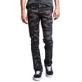 thumbnail image 5 of Victorious Mens Camouflage Skinny Fit Jeans AR169 - BLACK/CAMO - 40/32, 5 of 6