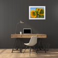 thumbnail image 3 of Fitzharris, Tim 32x26 White Modern Wood Framed Museum Art Print Titled - Sunflowers IV, 3 of 4