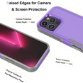thumbnail image 4 of For iPhone 16 Pro Max Case 5G 2024, Sturdy Phone Case for Apple 16 Pro Max 6.9 inch ,Njjex Shockproof Heavy Duty Armor Hard Plastic & Rubber Rugged Bumper 2-in-1 Case Cover -Purple, 4 of 6