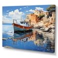 thumbnail image 2 of Designart "Greece Maritime beauty I" Transportation Canvas Wall Art, 2 of 5