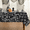 Black, variant on Sevenstars Halloween Tablecloth Black Spider Web Tablecloth Hot Silver Rectangle Table Cover for Dinner Party, 55" x 84"