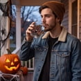 thumbnail image 6 of Halloween Glass Cup,12oz,Magic Castle Pattern,Tea,Coffee,Ice Water Soda Beverage Cup,Reusable Festival Holiday Evening Party Glassware Dinkware Suppies, 6 of 6