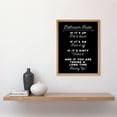 thumbnail image 2 of Funny Bathroom Wall Art Toilet Rules Sign Funny Decor Art Print Framed Poster Wall Decor 12x16 inch, 2 of 5