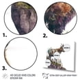 thumbnail image 3 of Designart Double Exposure Of A Goat With Nature Canvas Wall Art, 3 of 5