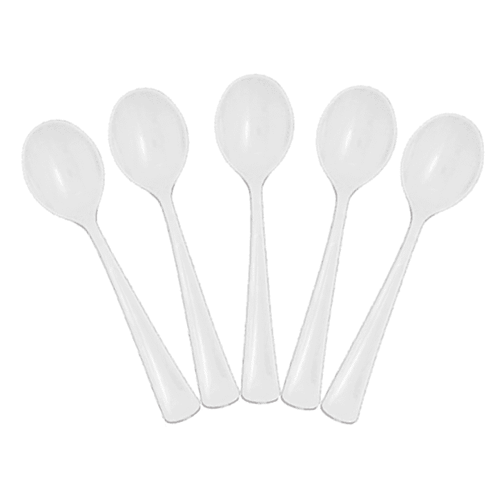 Exquisite Disposable Plastic Spoons 100 Count Party Deluxe