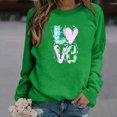 thumbnail image 2 of EHQJNJ Chandails en Molleton Oversize pour Femmes Col Rond Manches Longues Pull Imprimé Saint-Valentin Col Rond Manches Longues Blouse Pull Décontracté (Style 03), 2 of 4