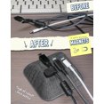 thumbnail image 3 of Smartish Magnetic Cord Holder - Cable Wrangler Organizer with Magnet Clips for Charger Management on Desktop, Nightstand, or Side Table - No. 2 Pencil Gray, 3 of 7