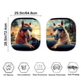 thumbnail image 3 of Uorisanigo Funny Animal Driving Style Car Sun Shade Windshield Pack of 2 Foldable Front Window Sun Visor Car Protector Easy to Store Sunlight Blocker Reflective Sun Visor Auto Accessories, 3 of 7