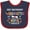 Navy and Red, variant on Inktastic My Mommy Graduated and I'm Super Proud Boys or Girls Baby Bib